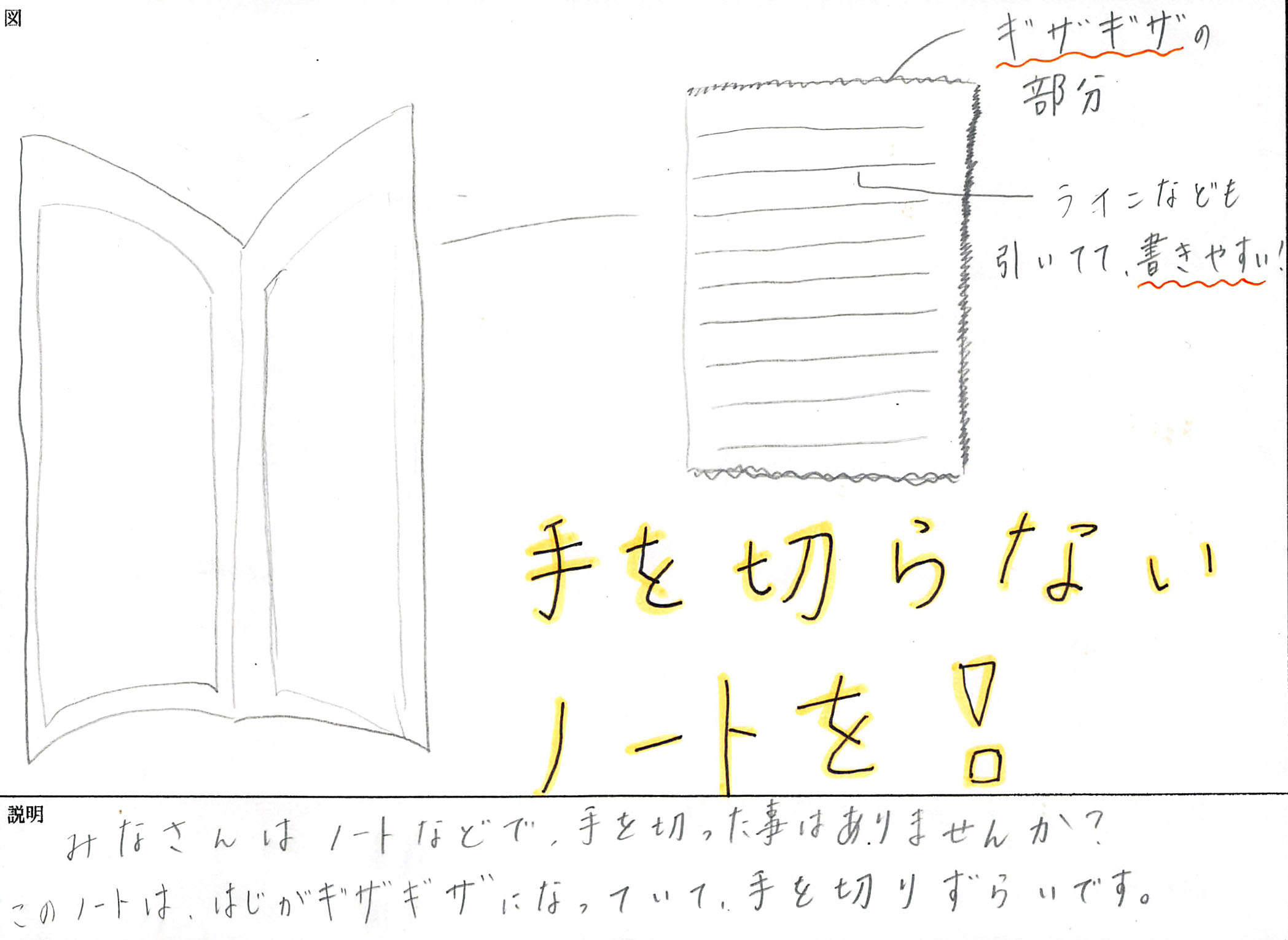 ジュニア部門　佳作 「ノーカットノート」島田　智華（シマダ　チカ）様